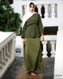 Satin Skirt & Textured Chiffon Top Set 62101